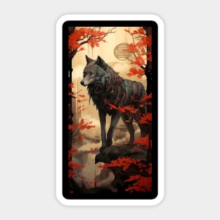 Serene Wolf Sticker